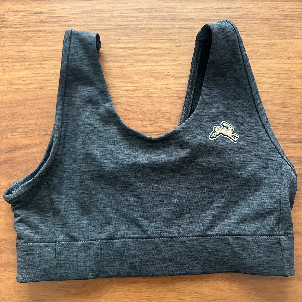 New Tracksmith Session Bra Charcoal gray Size Small- Never worn.